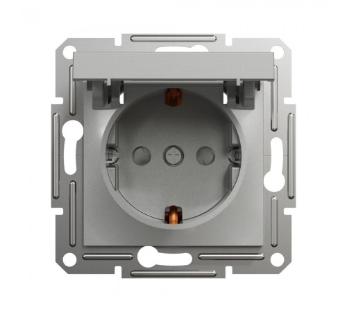 Розетка Schneider Electric Asfora алюміній з заземленням внутрішня з кришкою EPH3100161 Розетка Schneider Electric Asfora алюміній з заземленням внутрішня з кришкою EPH3100161